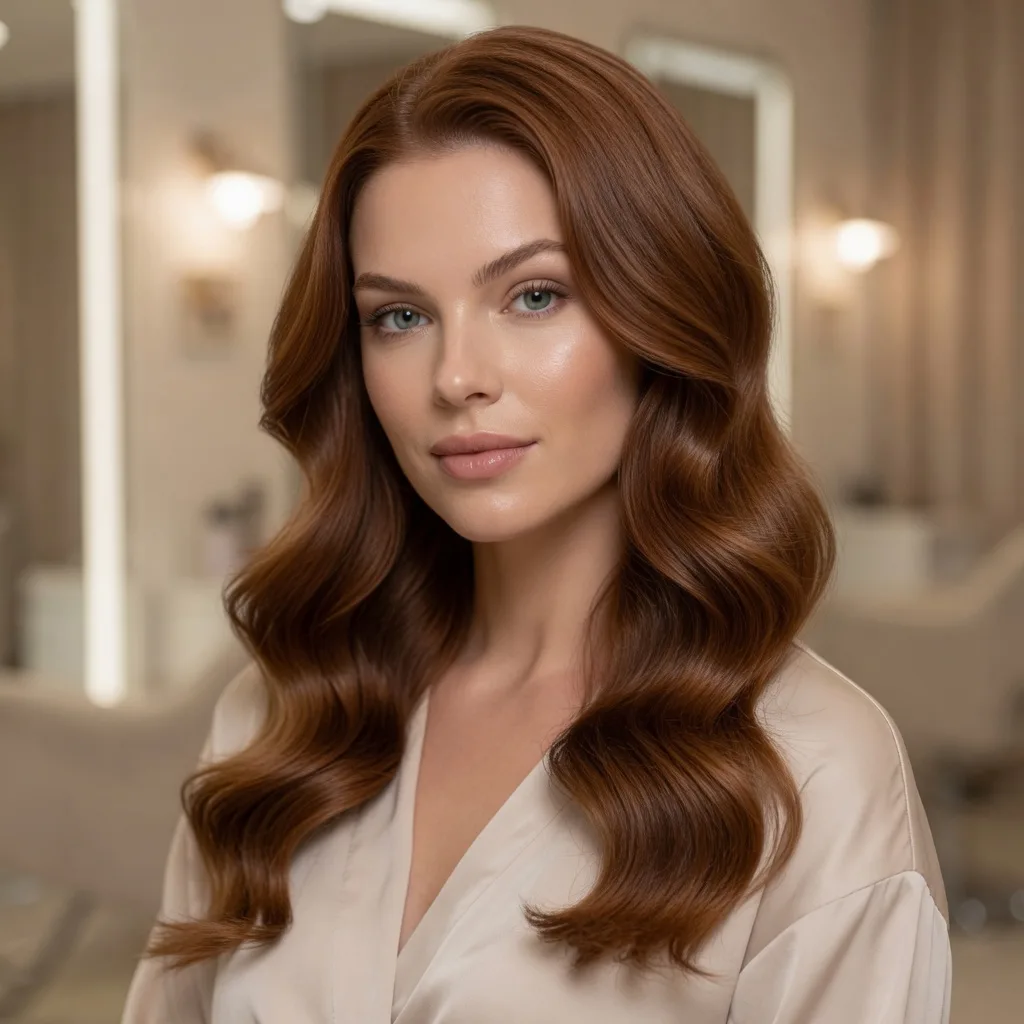 Prancha modelada no Marsala Salão