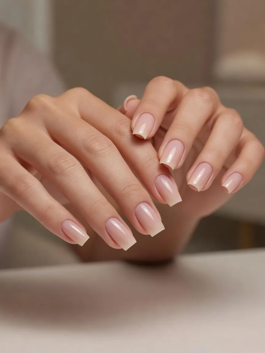 Unha gel no Marsala Salão
