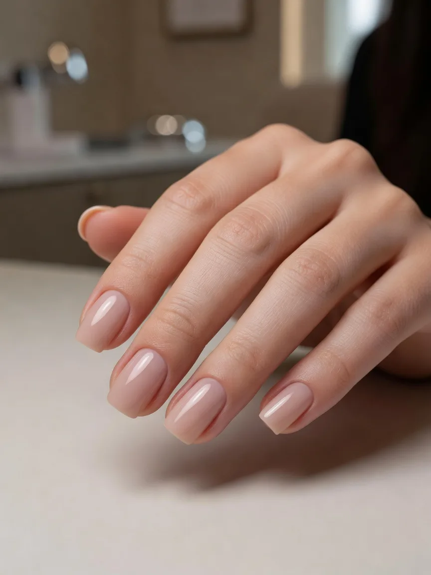unhas posticas colocação cliente produto no Marsala Salão